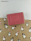 Vintage Inkadinkadoo Kathy Davis Collection Merry Christmas #6127 Wooden Block/Rubber Stamp