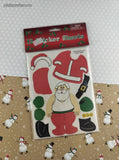 Vintage Oriental Trading Christmas Santa Claus Dress-Up Sealed Pack/12 Sticker Sheets, New