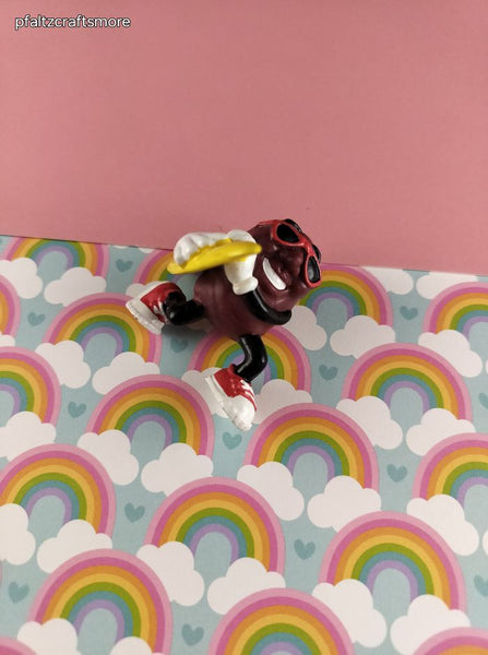 Vintage 1980's California Raisins Surfing PVC Miniature Toy, Nice & Clean