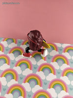 Vintage 1980's California Raisins Surfing PVC Miniature Toy, Nice & Clean