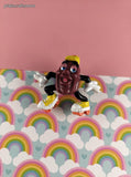 Vintage 1980's California Raisins Roller Skates PVC Miniature Toy, Nice & Clean