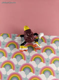 Vintage 1980's California Raisins Roller Skates PVC Miniature Toy, Nice & Clean