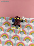 Vintage 1980's California Raisins Musical Boombox PVC Miniature Toy, Nice & Clean