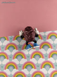Vintage 1980's California Raisins Blue Shoes PVC Miniature Toy, Nice & Clean