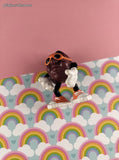 Vintage 1980's California Raisins Orange Sunglasses PVC Miniature Toy, Nice & Clean