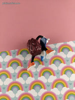 Vintage 1980's California Raisins Musical Guitar PVC Miniature Toy, Nice & Clean