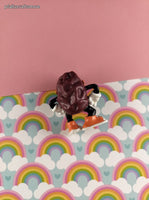 Vintage 1980's California Raisins Orange Shoes PVC Miniature Toy, Nice & Clean