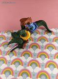 Vintage 1980's TMNT Playmates Mirage Studio Action Figure Pose-able Leatherhead Toy