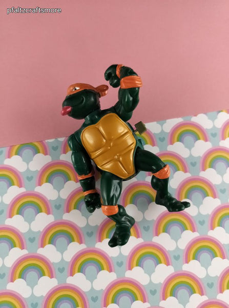 Vintage 1980's TMNT Playmates Mirage Studio Action Figure Pose-able Turtle Toy