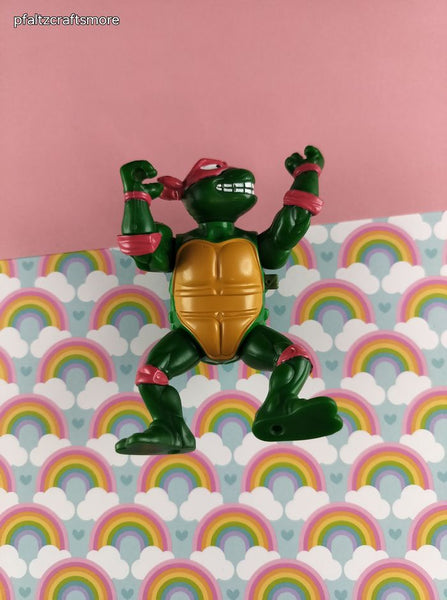 Vintage 1980's TMNT Playmates Mirage Studio Action Figure Pose-able Turtle Toy