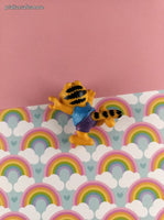 Vintage 1980's Garfield the Cat Summer Fun PVC Miniature Toy, Nice & Clean