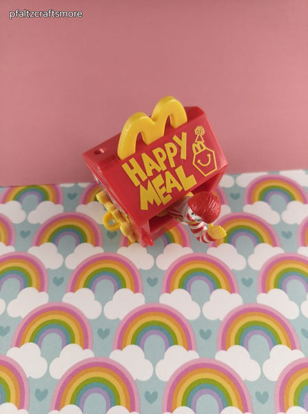 Vintage 1994 McDonalds Ronald Happy Meal Train Car Plastic Miniature Toy