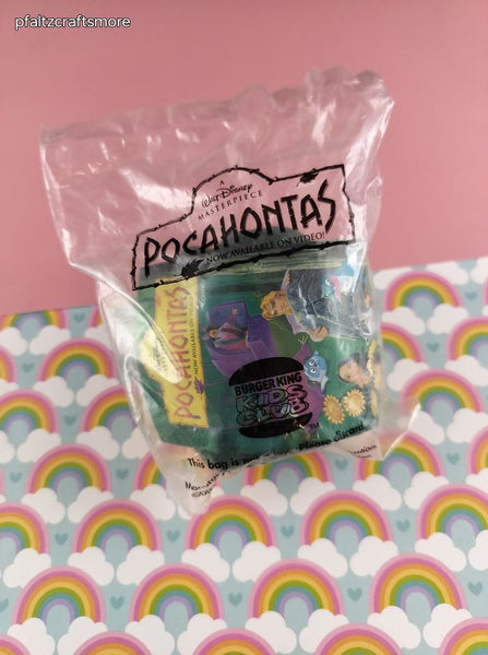 Vintage Pocahontas Burger King Finger Puppet Miniature Toy SEALED