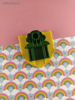 Vintage 1980's TMNT Leonardo Burger King Suction Cup Plastic Miniature Toy