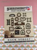 Vintage 1985 Scherenschnitte Folks' Collection Counted Cross Stitch Softcover Booklet