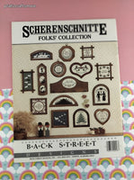 Vintage 1985 Scherenschnitte Folks' Collection Counted Cross Stitch Softcover Booklet