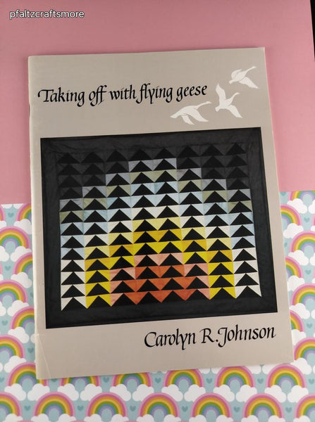 Vintage 1990 Taking Off with Flying Geese Counted Cross Stitch Softcover Booklet