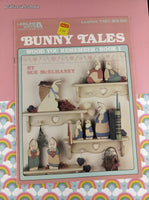 Vintage 1987 Leisure Arts Bunny Tales Wood You Remember Counted Cross Stitch Softcover Booklet