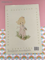 Vintage 1987 Designs by Gloria & Pat Precious Moments the Voice of Spring Counted Cross Stitch Softcover Booklet