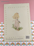 Vintage 1987 Designs by Gloria & Pat Precious Moments the Voice of Spring Counted Cross Stitch Softcover Booklet