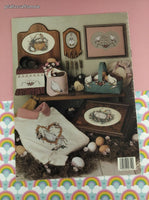Vintage 1989 Leisure Arts Gertrude Again Counted Cross Stitch Softcover Booklet