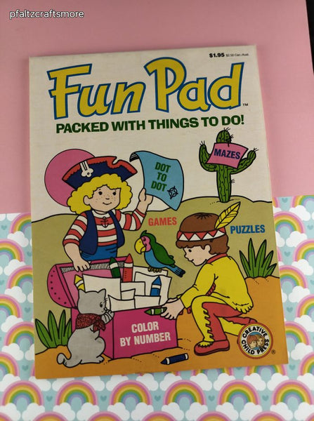Vintage 1989 Creative Child Press Fun Pad Softcover, Like New