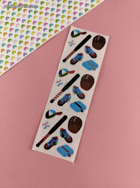 Vintage Sandylion SHINY Sports Baseball Full Sticker Sheet, Unused