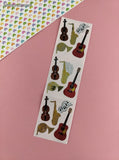 Vintage Sandylion SHINY Musical Instruments Full Sticker Sheet, Partially Used