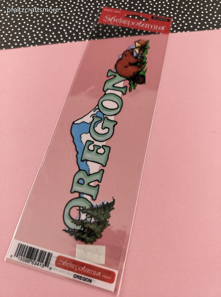 Vintage Stickopotamus Stickers, 50 States: Oregon, 1 Sheet/Sticker New & Sealed