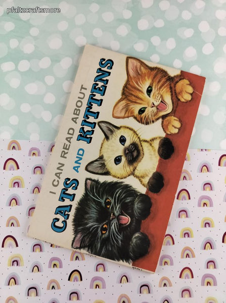 Vintage 1973 I Can Read About Cats and Kittens, Troll Softcover Book
