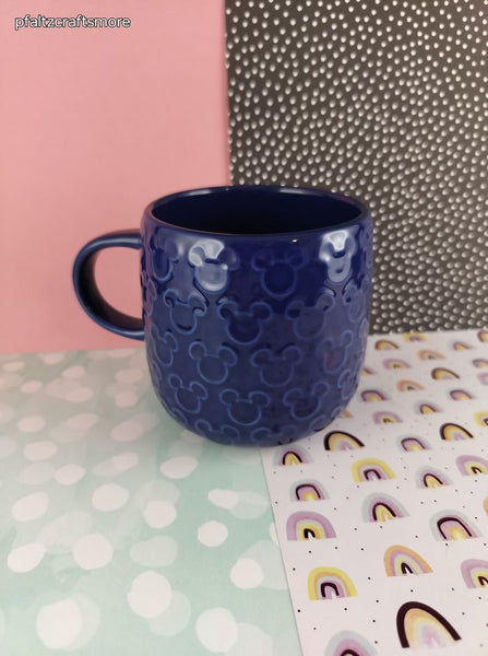 Walt Disney's Mickey Mouse Icon Ceramic Mug - Blue, Like New