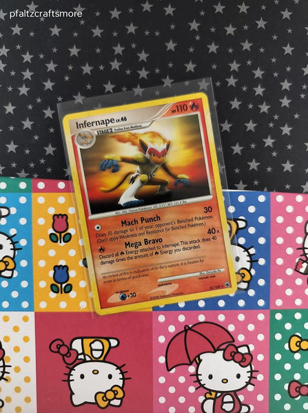 Pokemon TCG - Infernape Majestic Dawn Rare Non-Holo Card 22/100 - VG