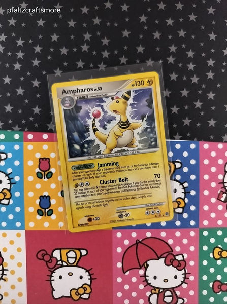 Vintage Rare - Ampharos Secret Wonders Non-Holo Pokemon Card 1/132 - VG