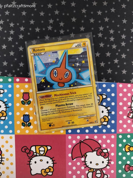 Pokemon TCG - Rotom Undaunted Rare Non-Holo Pokemon Card 20/90 - VG