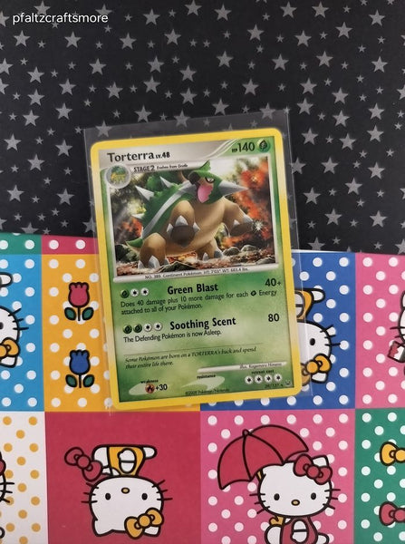 Pokemon TCG - Torterra Platinum Rare Non-Holo Pokemon Card 39/127 - VG