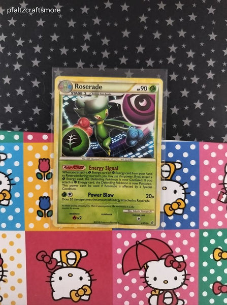 Pokemon TCG - Roserade Unleashed Rare Non-Holo Pokemon Card 23/95 - HP