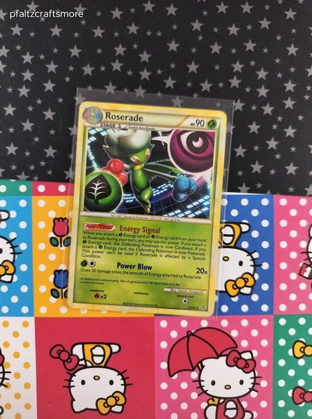 Pokemon TCG - Roserade Unleashed Rare Non-Holo Pokemon Card 23/95 - LP