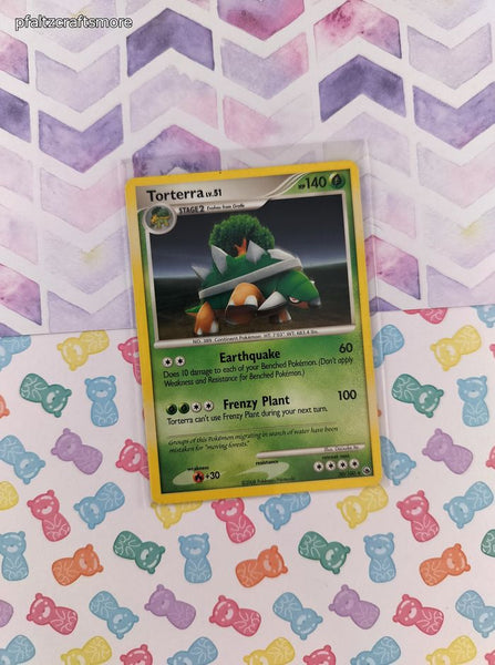 Vintage Rare - Torterra Majestic Dawn Non-Holo Pokemon Card 30/100 - LP
