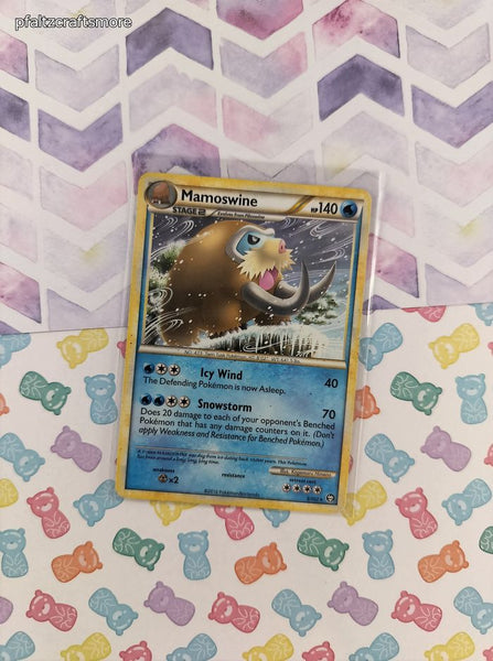 Pokemon TCG - Mamoswine Triumphant Rare Non-Holo Pokemon Card 5/102 - LP