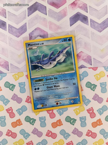 Vintage Rare - Mantine Mysterious Treasures Rare Non-Holo Pokemon Card 29/123 - LP