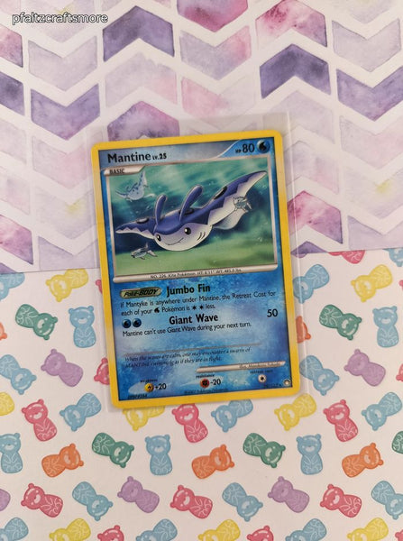 Vintage Rare - Mantine Mysterious Treasures Rare Non-Holo Pokemon Card 29/123 - MP