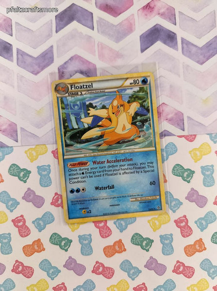 Pokemon TCG - Floatzel Unleashed Rare Non-Holo Pokemon Card 16/95 - LP