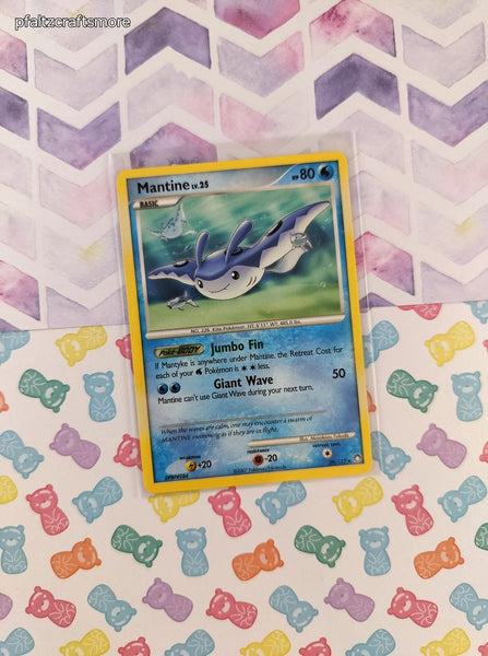 Vintage Rare - Mantine Mysterious Treasures Rare Non-Holo Pokemon Card 29/123 - VG