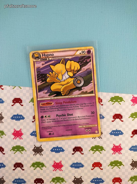 Pokemon TCG - Hypno HeartGold SoulSilver Rare Non-Holo Pokemon Card 23/123 - VG