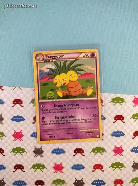 Pokemon TCG - Exeggutor HeartGold SoulSilver Rare Non-Holo Pokemon Card 18/123 - LP