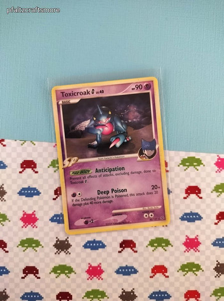 Pokemon TCG - Toxicroak G Platinum Rare Non-Holo Pokemon Card 40/127 - VG (B)
