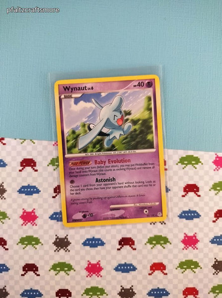 Vintage Rare - Wynaut Diamond & Pearl Non-Holo Pokemon Card 42/130 - VG (B)