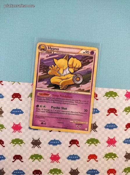 Pokemon TCG - Hypno HeartGold SoulSilver Rare Non-Holo Pokemon Card 23/123 - NM