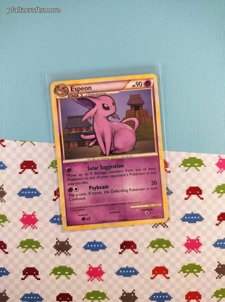 Pokemon TCG - Espeon Undaunted Rare Non-Holo Card 2/90 - VG