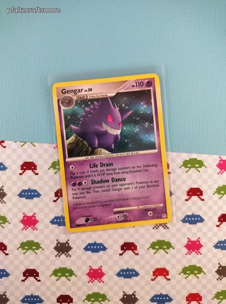 Vintage Rare - Gengar Diamond & Pearl Rare Non-Holo Pokemon Card 27/130 - VG